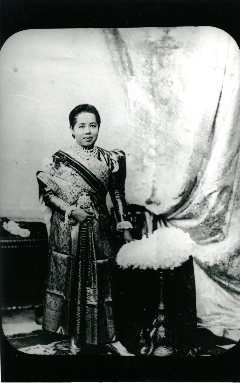Saovabha Phongsri 王后，约 1880 年（黑白照片） 作者 未知的摄影师