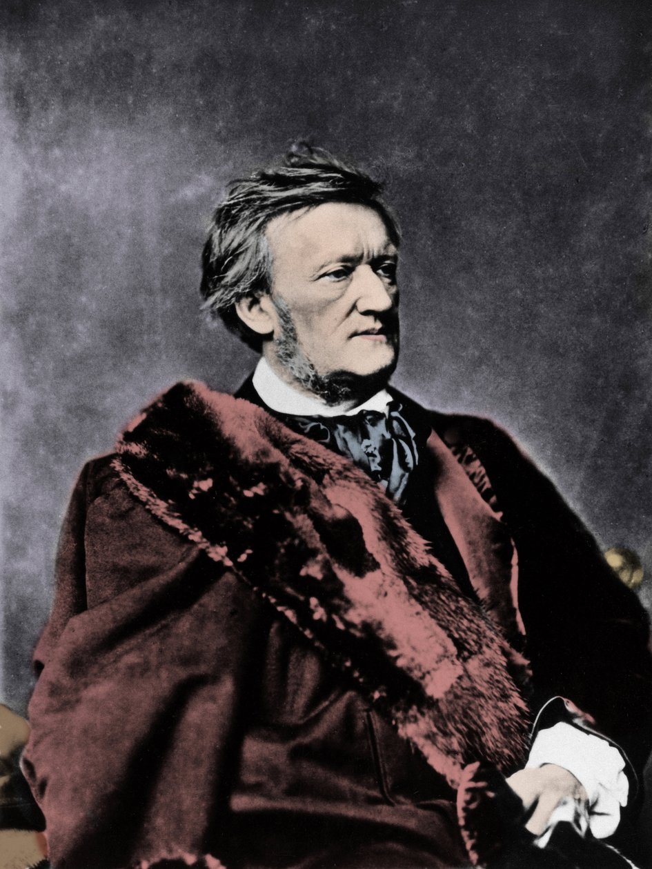 RICHARD WAGNER (1813-1883) 德国作曲家 - 肖像照片 作者 未知的摄影师