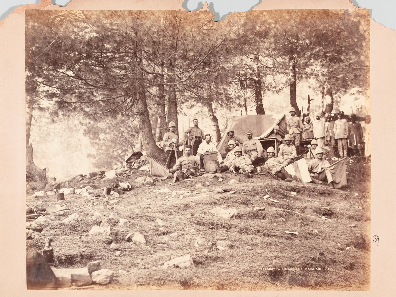 1888年，黑山探险队的凯姆·古利（Kaim Gulli）的电报机和信号器 作者 不明