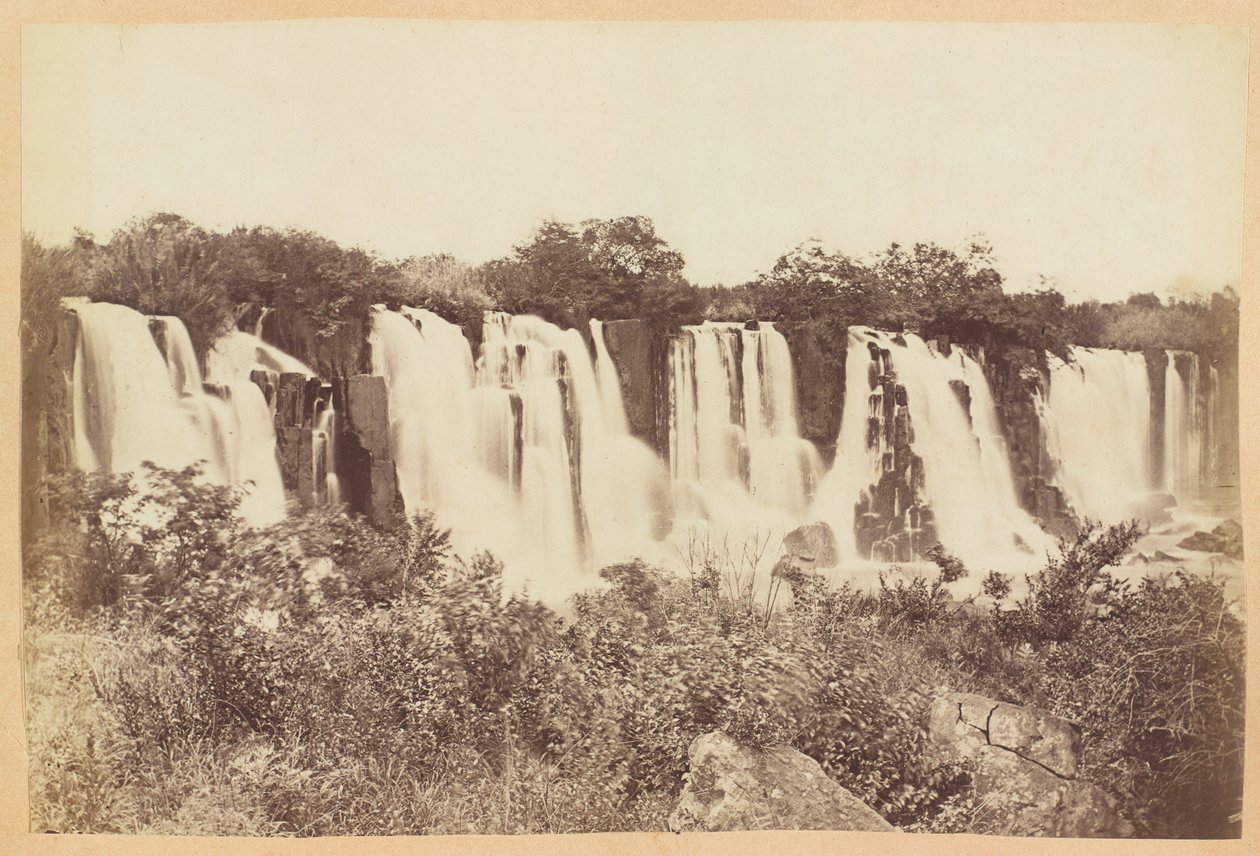南非纳塔尔省Umgeni Falls，约1882年 作者 未知的摄影师