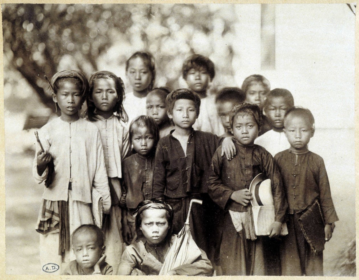 越南儿童集团，第1895号。 作者 未知的摄影师