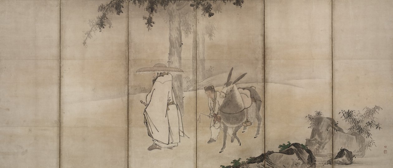 苏轼苏轼和潘阆韩萝，16世纪初。 作者 云国东岸