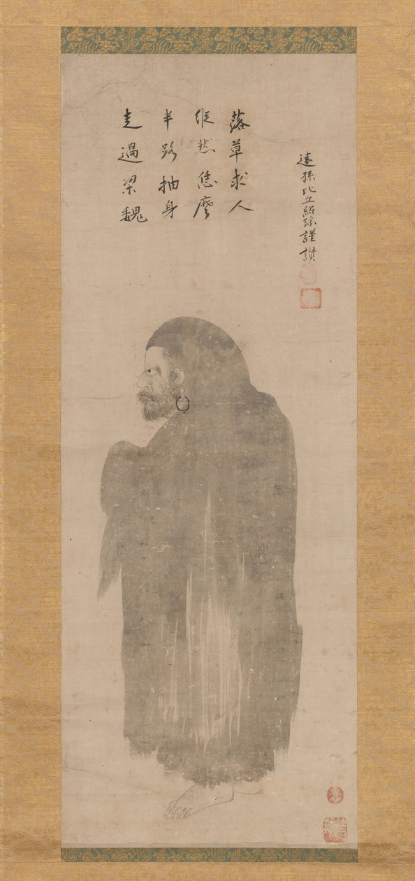 菩提达摩，16世纪末-17世纪初。 作者 云国东岸