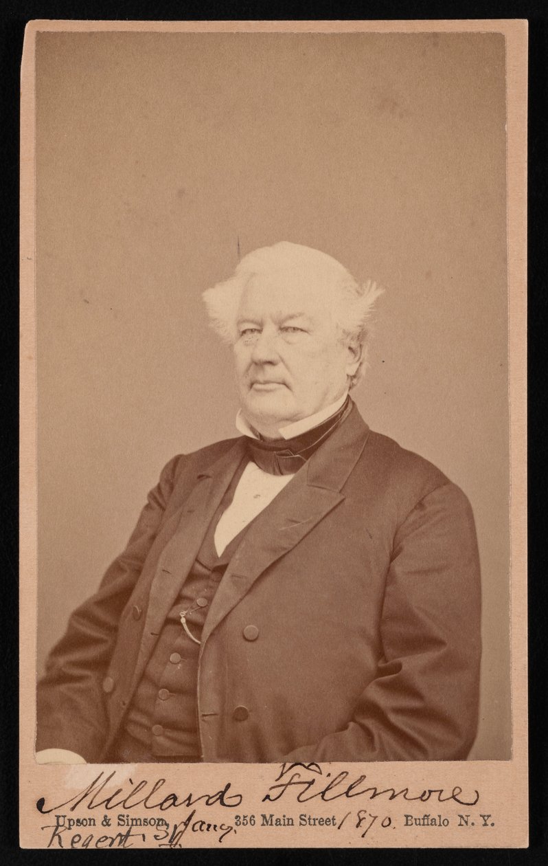 米拉德-菲尔摩尔的肖像，1800-1874年，1870年1月4日。 作者 厄普森和西姆森