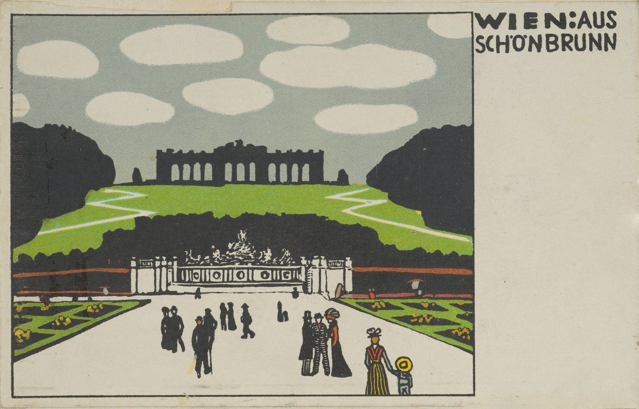 维也纳：来自舍恩布伦维也纳：Aus Schönbrunn，1908年。 作者 城市扬克