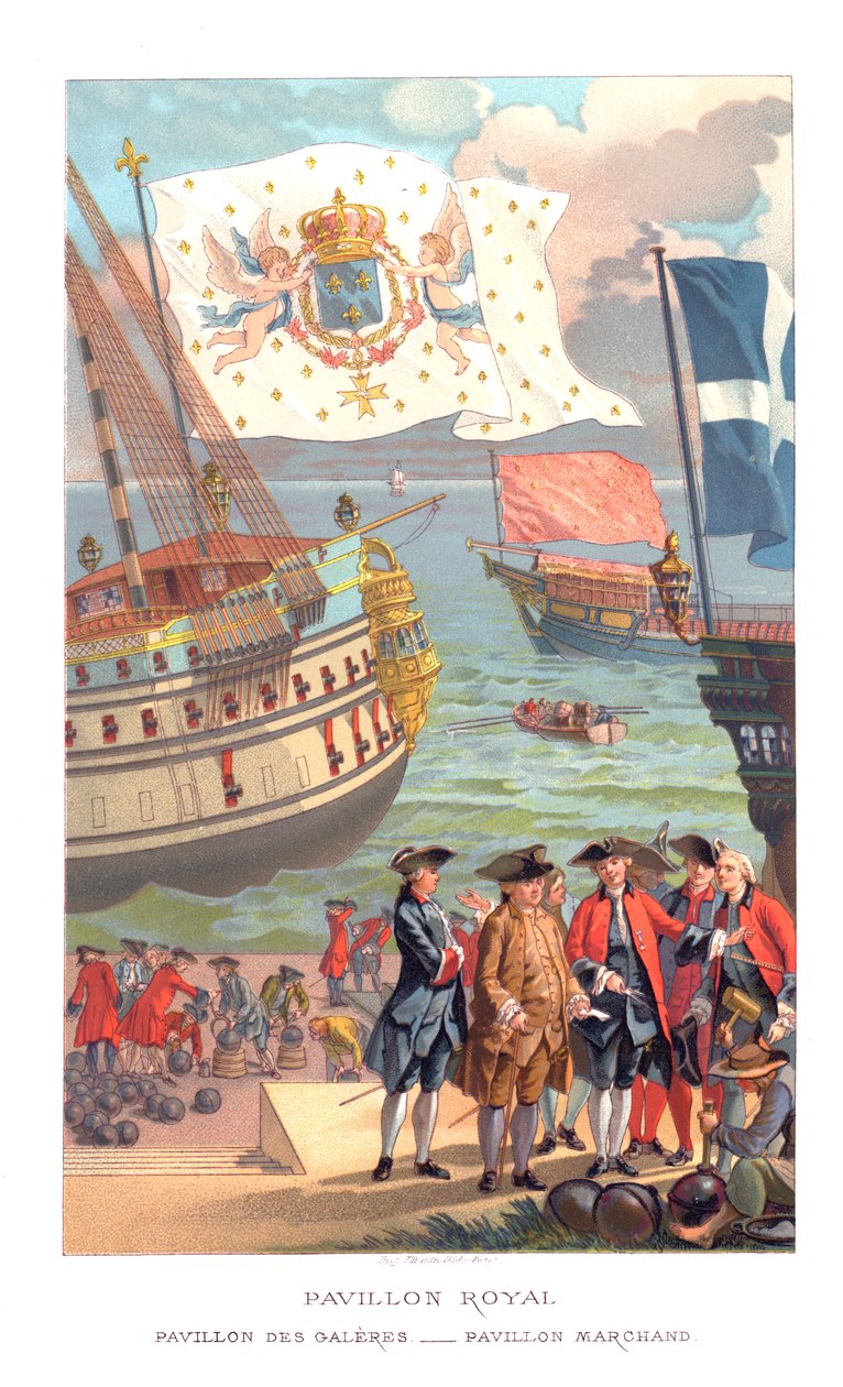 皇家国旗，加仑国旗和商人国旗，1885年。 作者 乌拉比埃塔