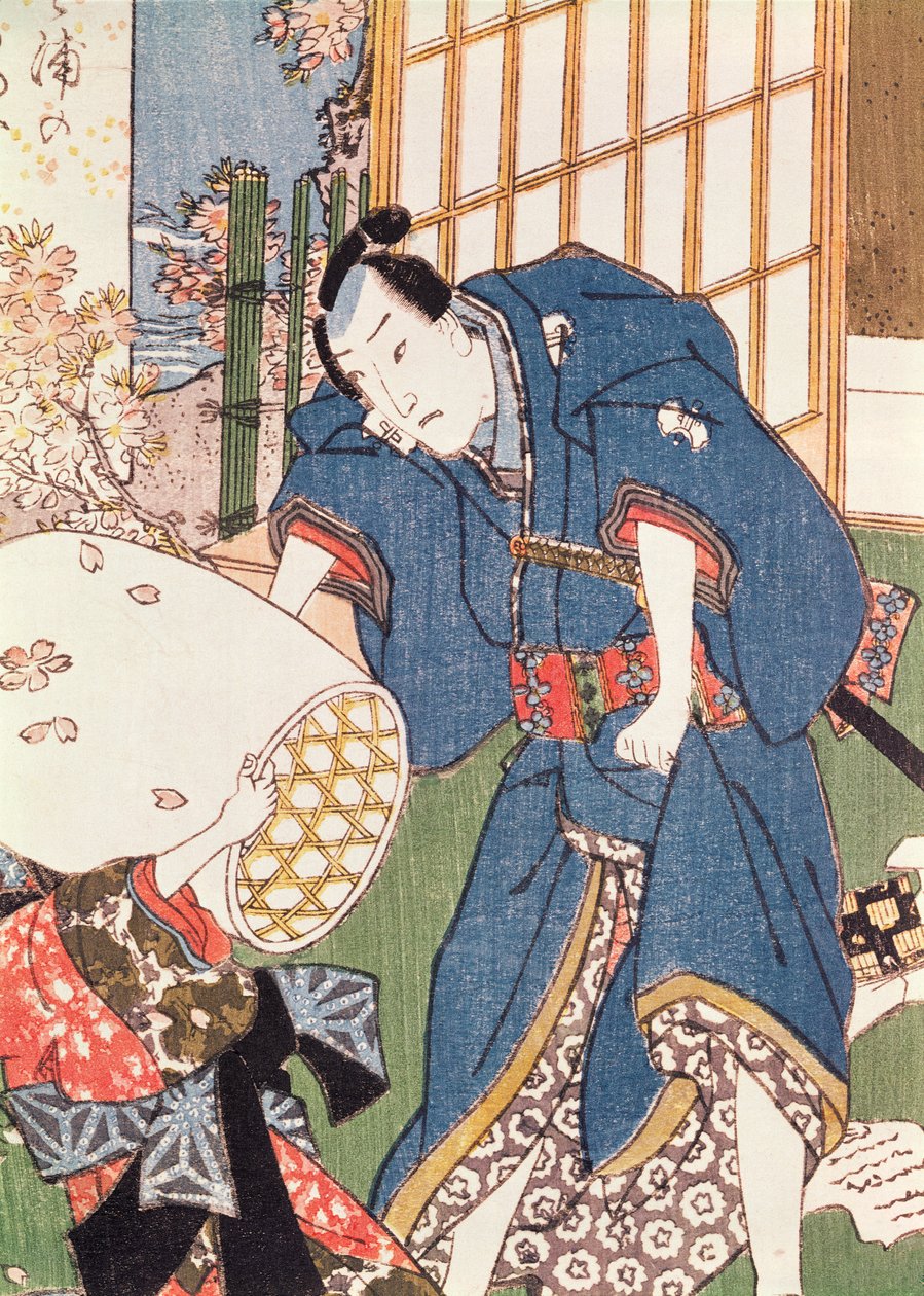 “源氏物语”中的插图（彩色木版画） 作者 歌川国贞