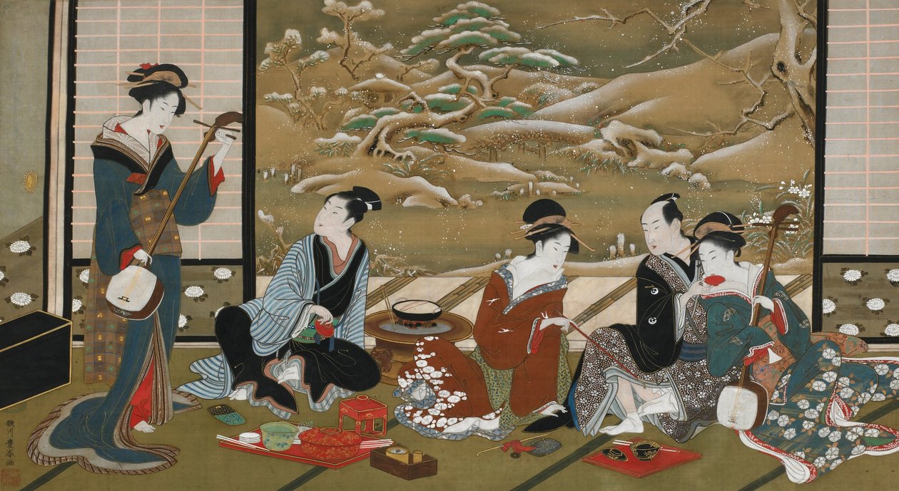 冬季派对 作者 歌川丰治