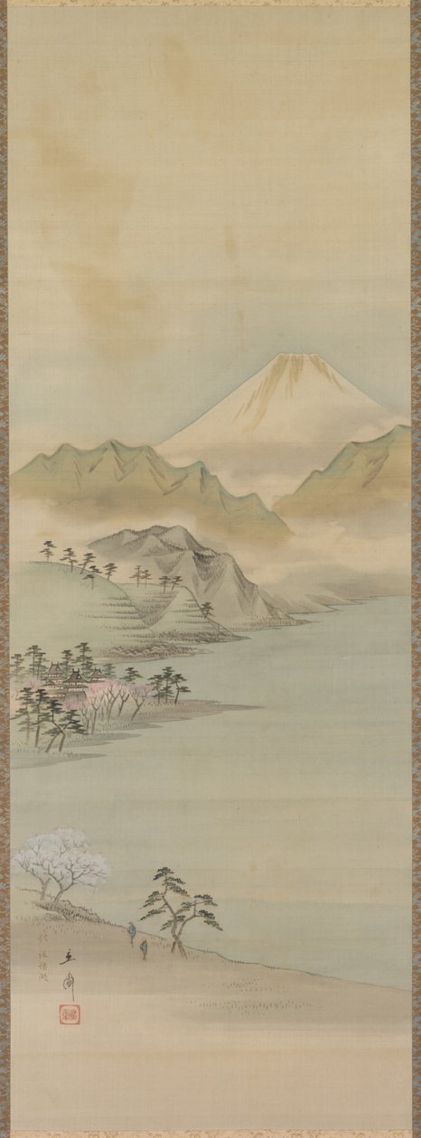 诹访湖 作者 歌川宏重