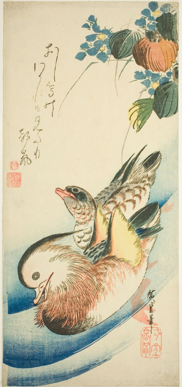 鸳鸯 作者 歌川宏重