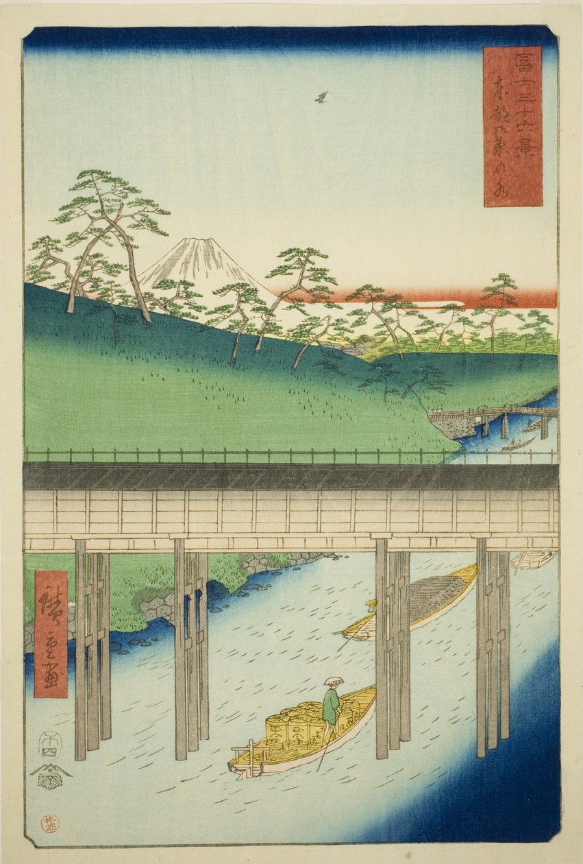 东都御茶之水》，选自 "富士山三十六景 "系列 作者 歌川宏重