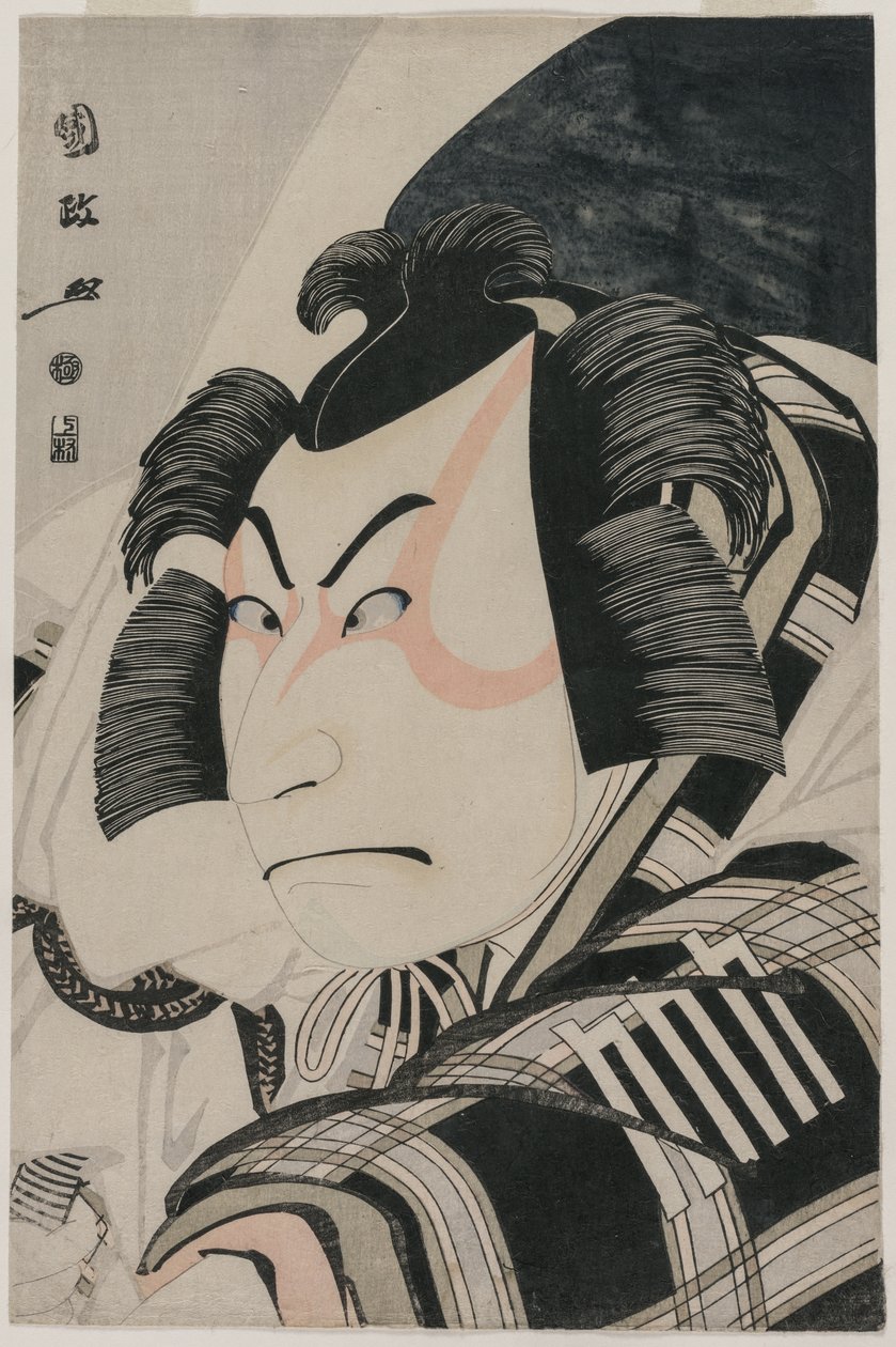 中村中三（Nakamura Nakazo II），1796年，在《马车停运》中饰演松丸。 作者 歌川国正