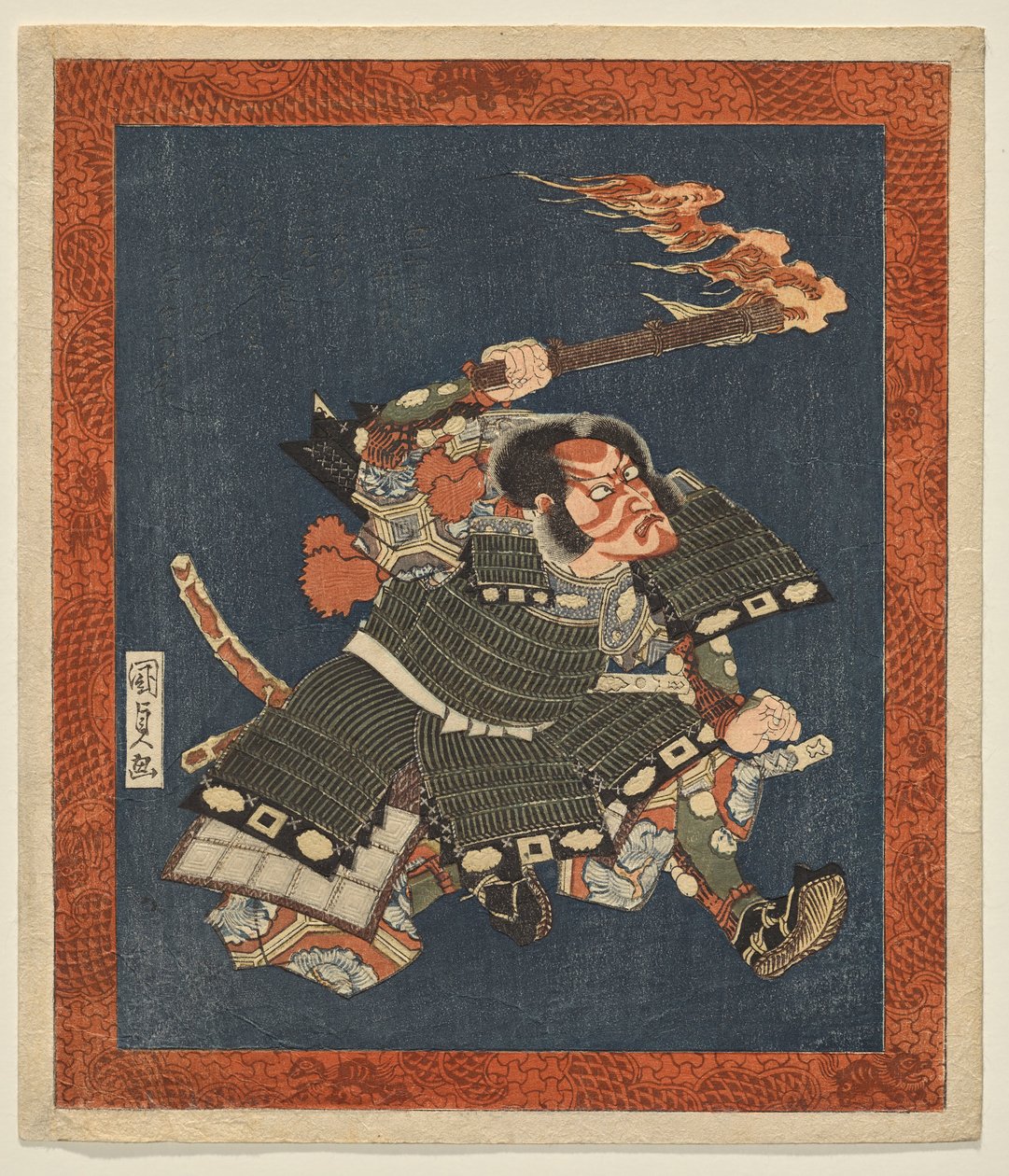 Ichikawa DanjVII 饰演武士源赖政 作者 歌川国贞