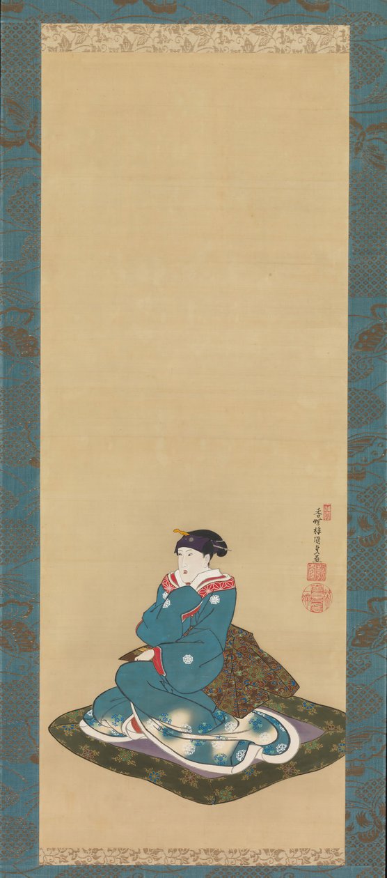 岩井半四郎六世的纪念画像，1836年。 作者 歌川国贞