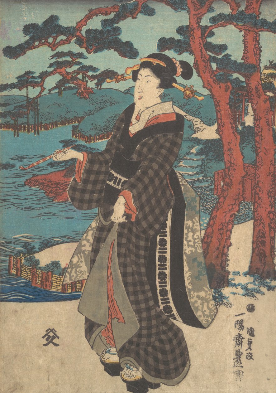 打印。 作者 歌川国贞