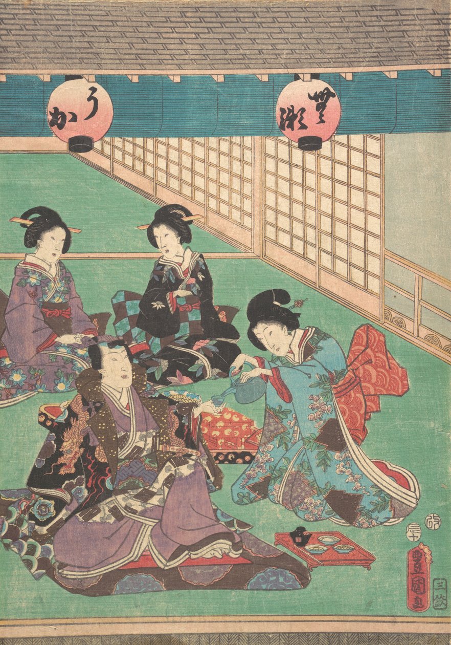 打印。 作者 歌川国贞