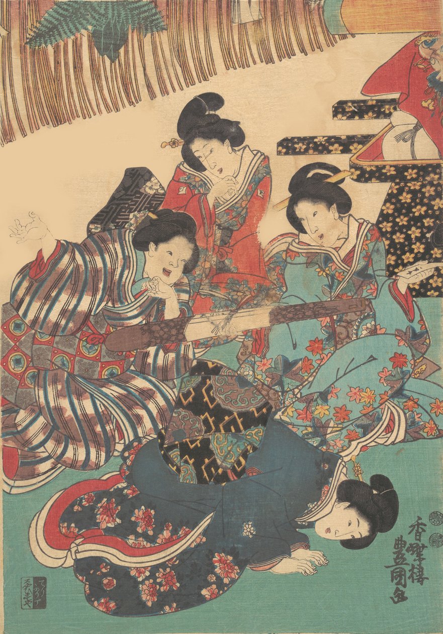 打印。 作者 歌川国贞