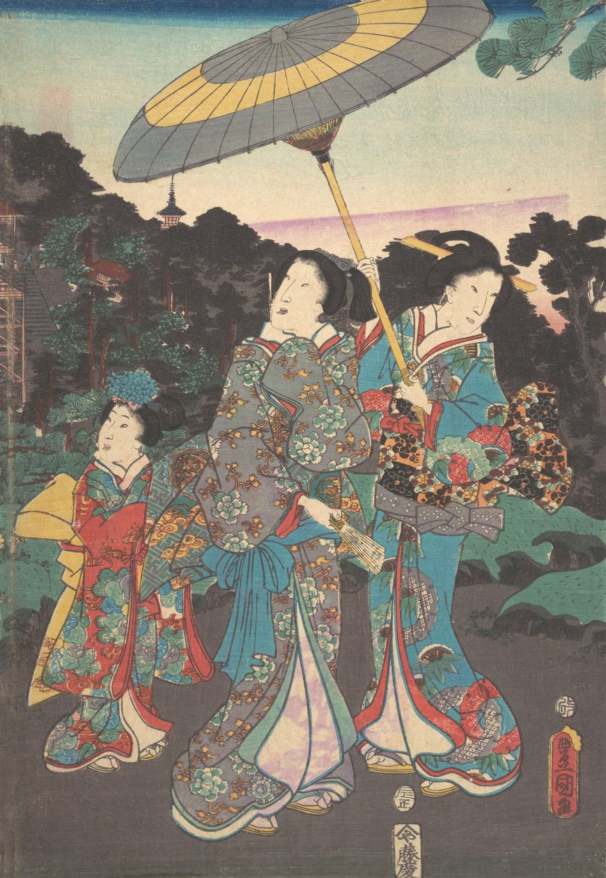 打印。 作者 歌川国贞