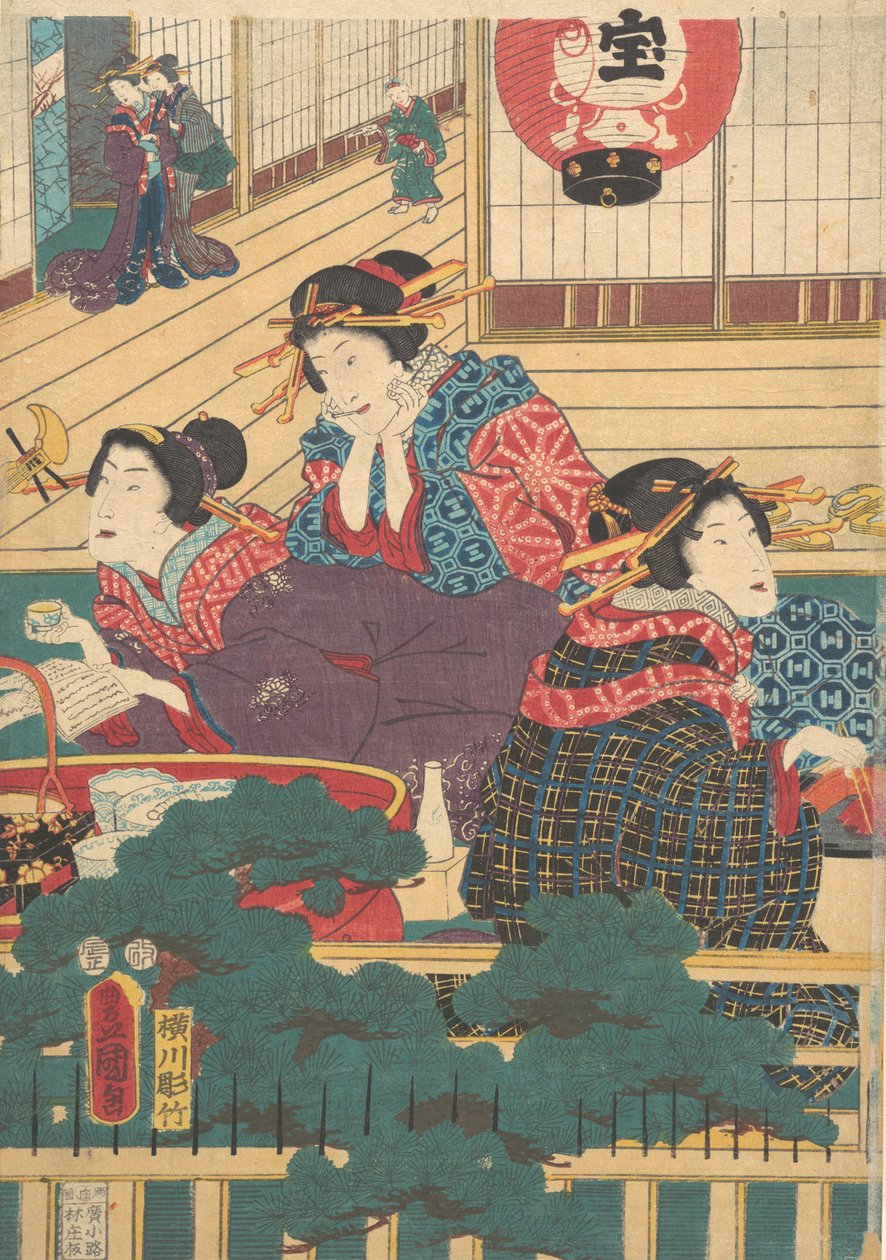 打印。 作者 歌川国贞