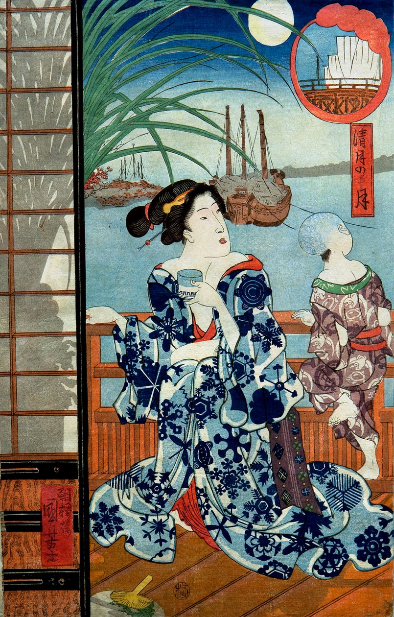 八月清明》(Kannazuki) 作者 歌川国义