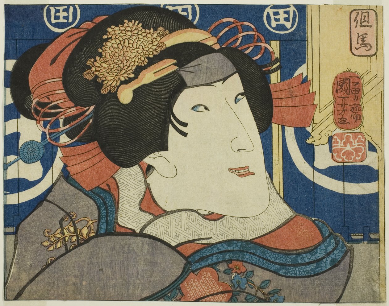 但马国，选自 "江户锦缎江户近景 "系列 作者 歌川国义