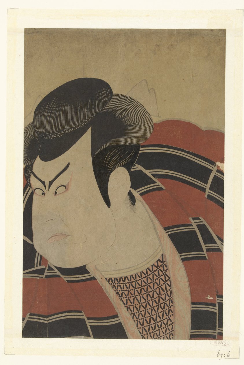 Busteportret van Kataoka Nizaemon VII. 作者 歌川丰国（一）