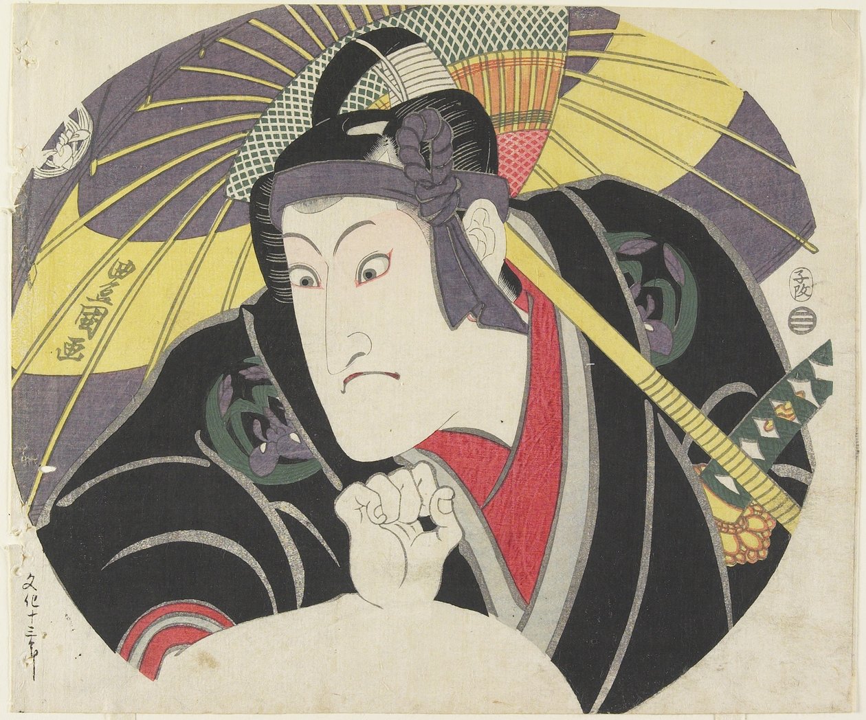 Iwai Hanshiro_ V as Sukeroku，1816 作者 歌川丰国