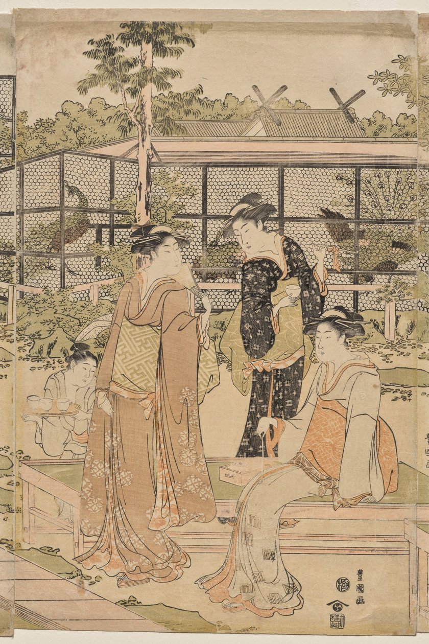 石家庄茶馆 作者 歌川丰国