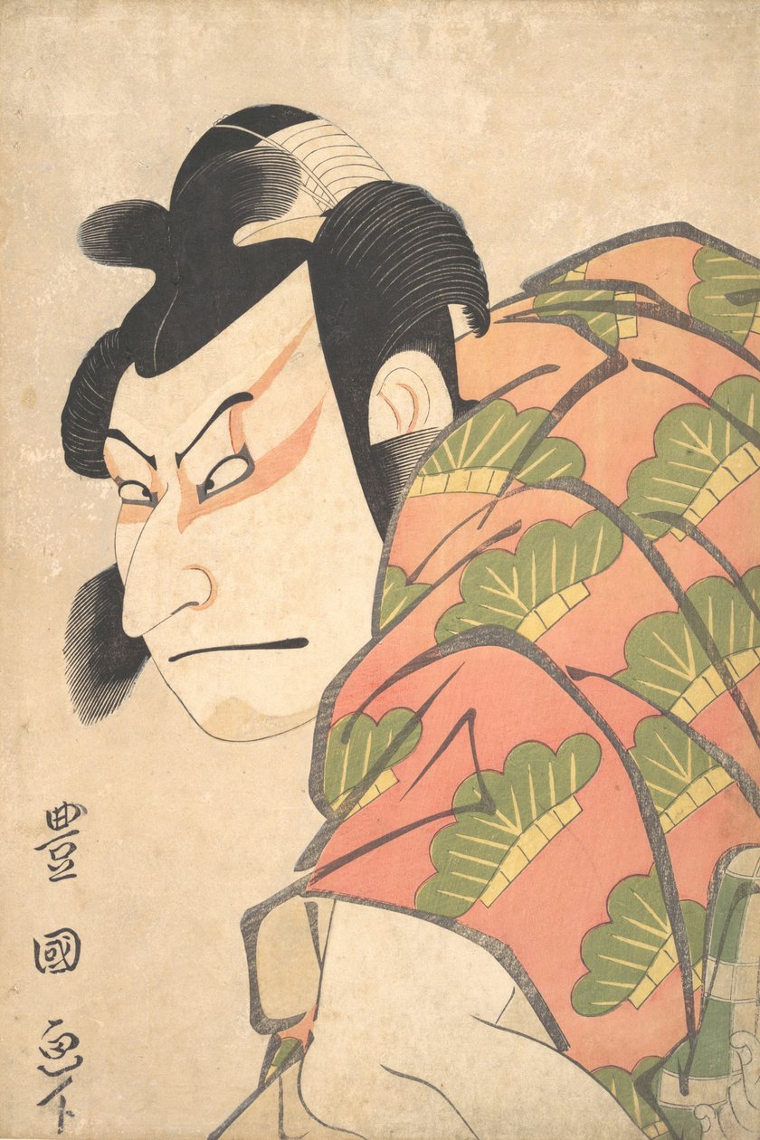 中村中藏二世扮演松尾丸，1796年。 作者 歌川丰国一世