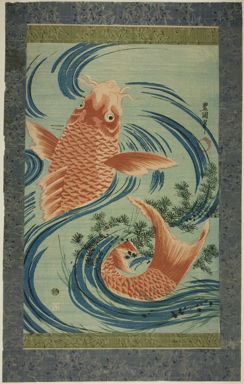 红鲤鱼 作者 歌川丰国一世