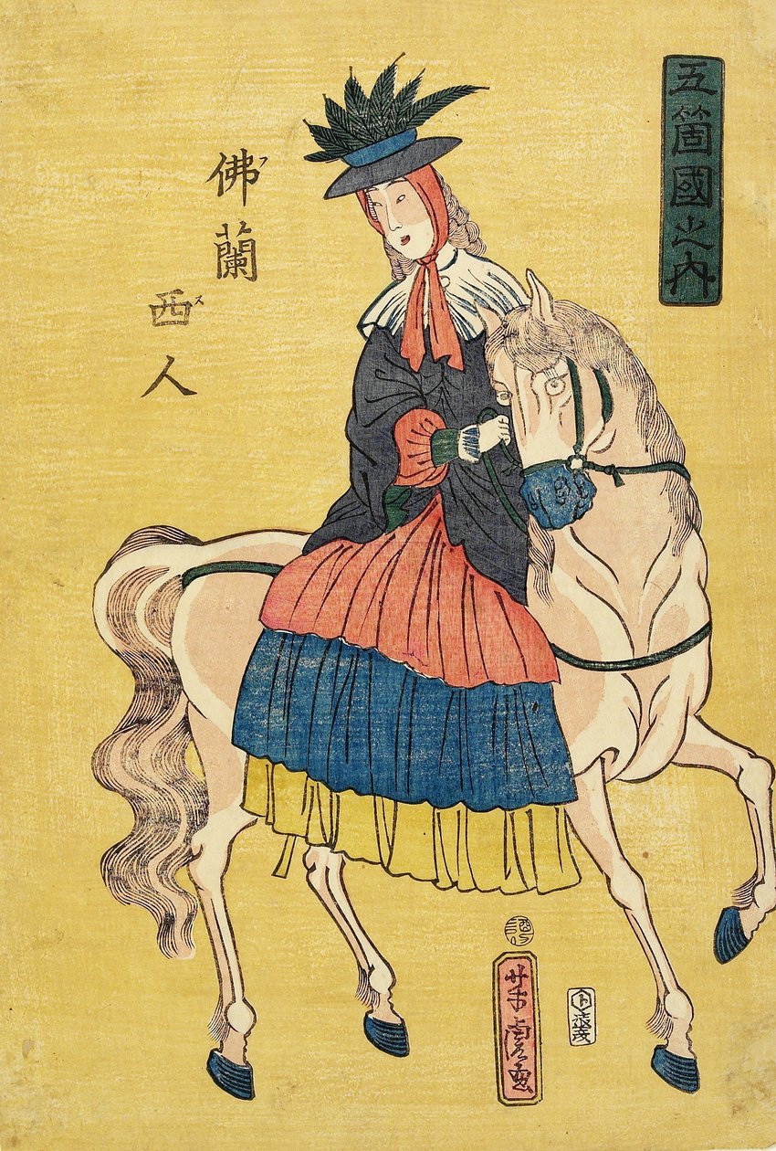 French Lady on Horseback 作者 歌川佳tora