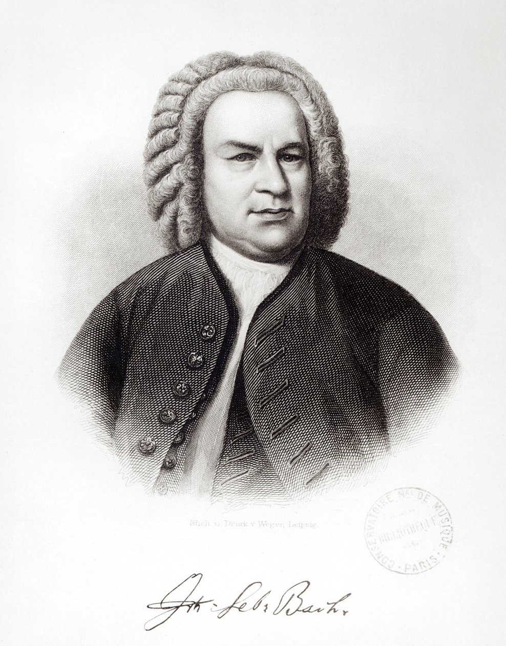 约翰·塞巴斯蒂安·巴赫的肖像（1685-1750） 作者 V.韦格