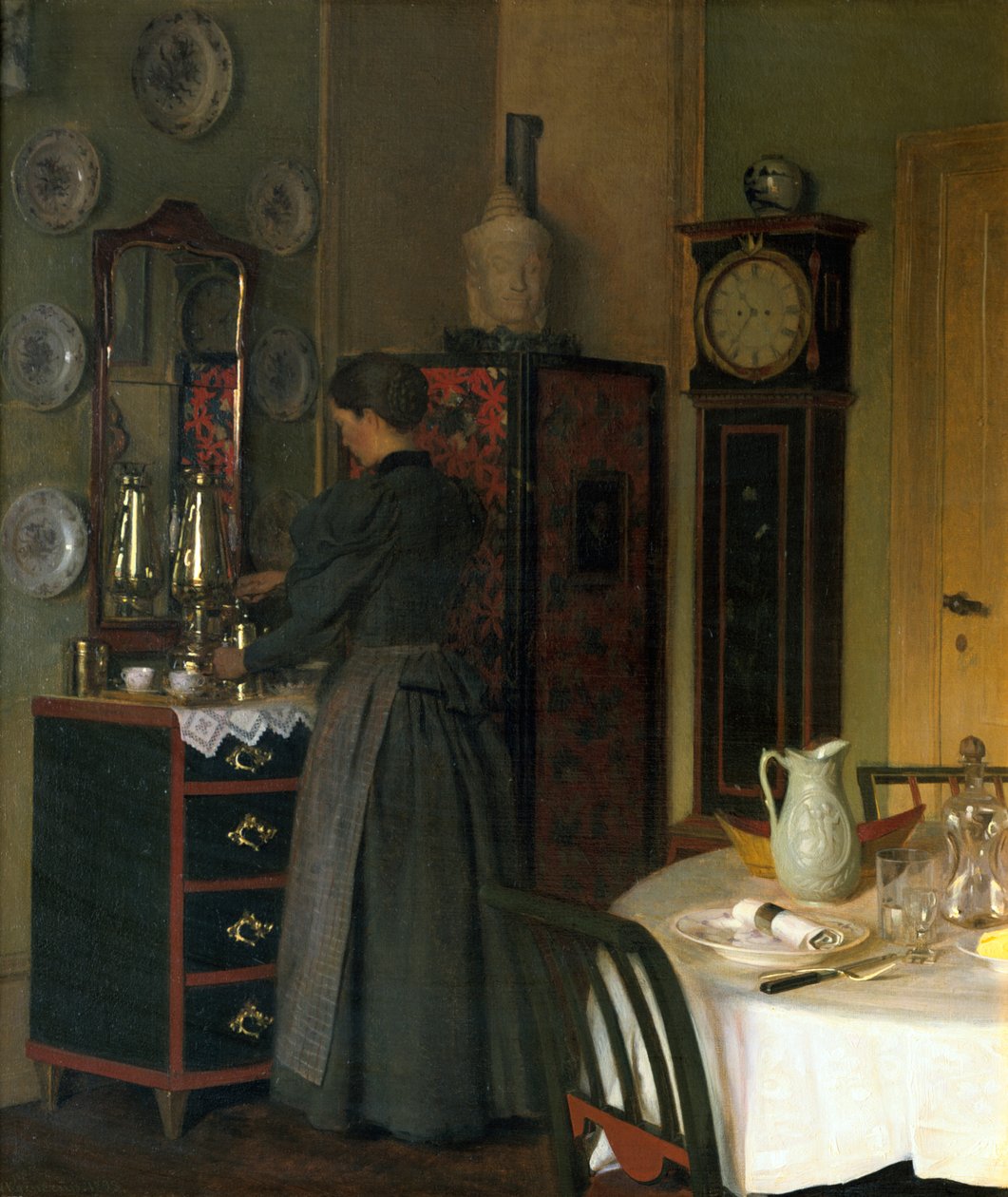 下午茶时间，1898年 作者 Valdemar Kornerup