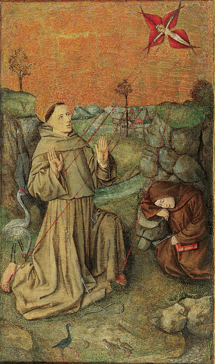 15世纪晚期圣弗朗西斯（St Francis）接受耻辱 作者 巴伦西亚学校