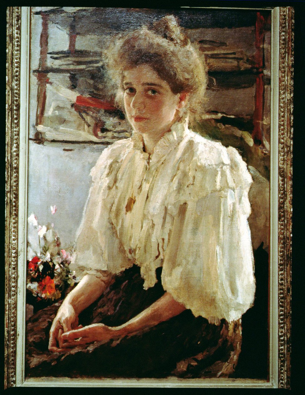 Lwoff夫人的肖像，1895年 作者 瓦伦丁·亚历山德罗维奇·塞罗夫