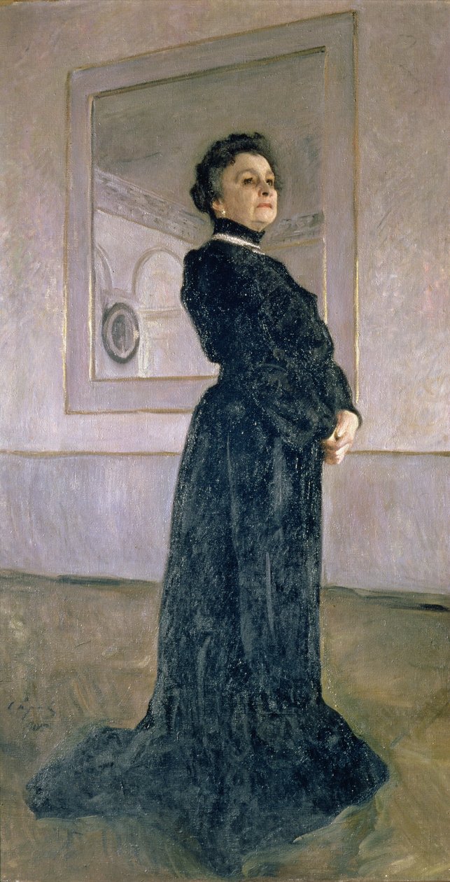 1905年Maria Nikolayevna Yermolova（1853-1928）的肖像 作者 瓦伦丁·亚历山德罗维奇·塞罗夫