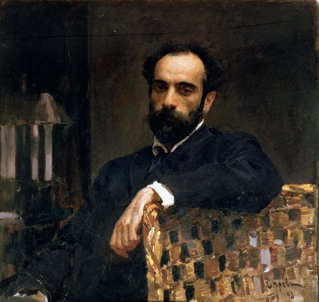 艺术家Isaak Ilyich Levitan（1860-1900），1893年的肖像 作者 瓦伦丁·亚历山德罗维奇·塞罗夫