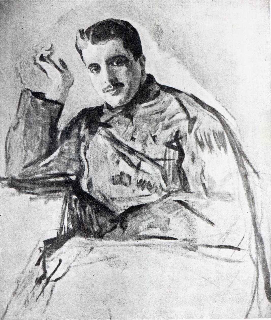 Serge Diaghilev，1904年 作者 瓦伦丁·亚历山德罗维奇·塞罗夫