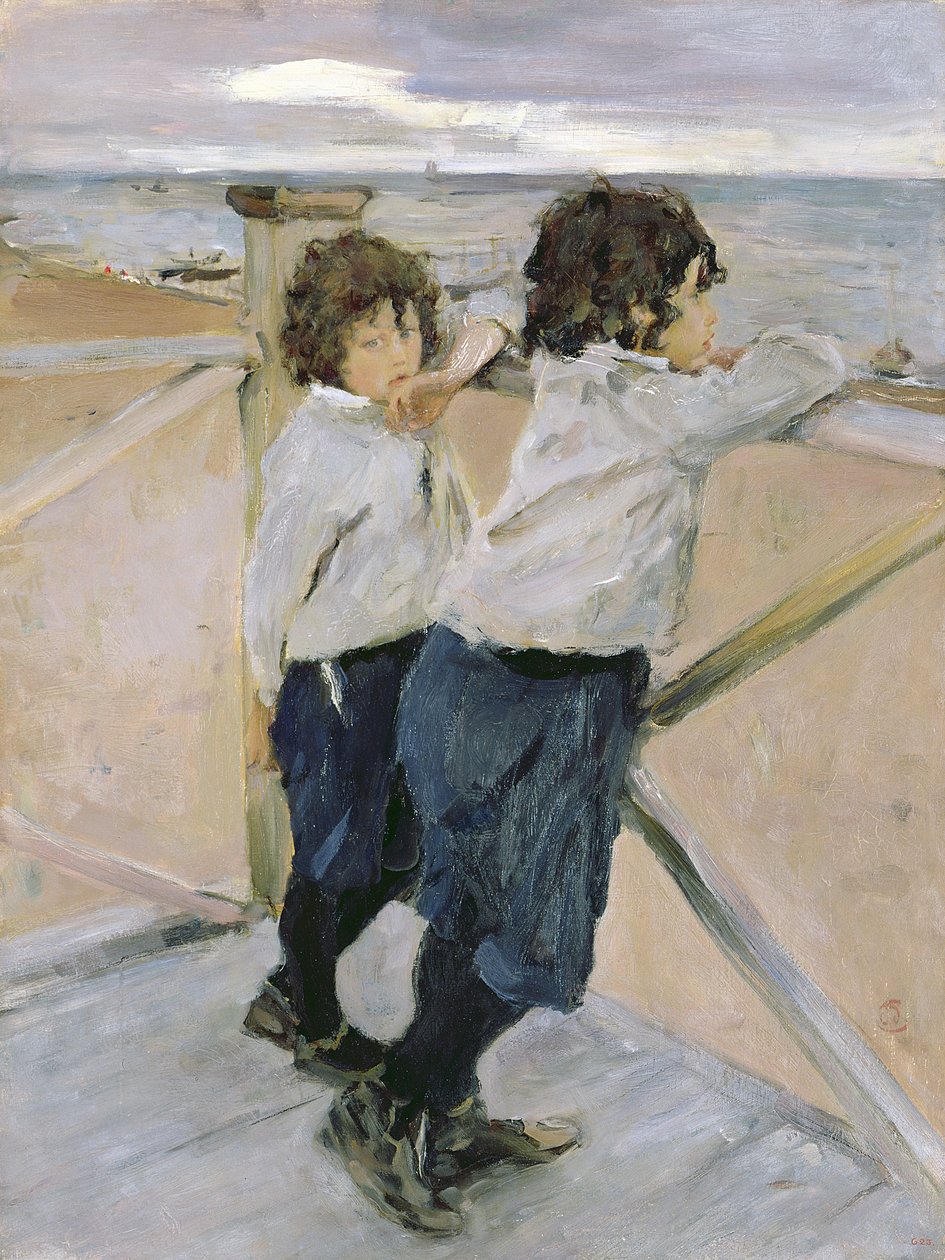 两个男孩，1899年 作者 瓦伦丁·亚历山德罗维奇·塞罗夫