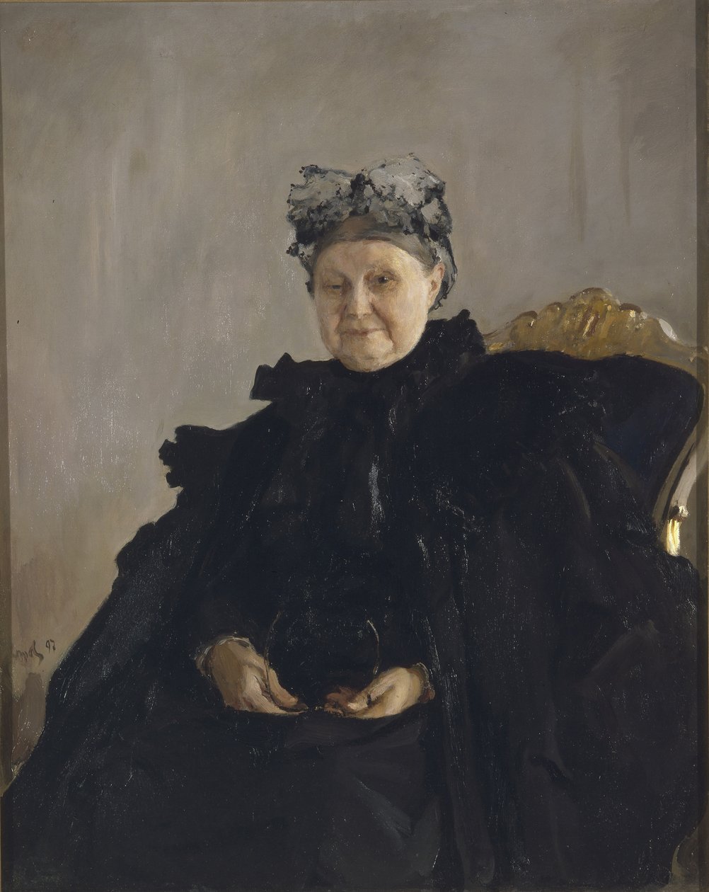 玛丽亚·费奥多罗夫娜·莫罗佐娃（Maria Fyodorovna Morozova）肖像，西蒙诺娃（NéeSimonova），1830-1911年，1897年 作者 瓦伦丁·亚历山德罗维奇·塞罗夫