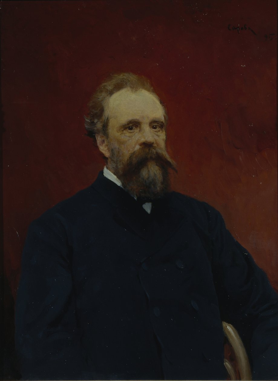 谢尔盖·米哈伊洛维奇·特列季亚科夫的肖像1834-1892年，1895年 作者 瓦伦丁·亚历山德罗维奇·塞罗夫