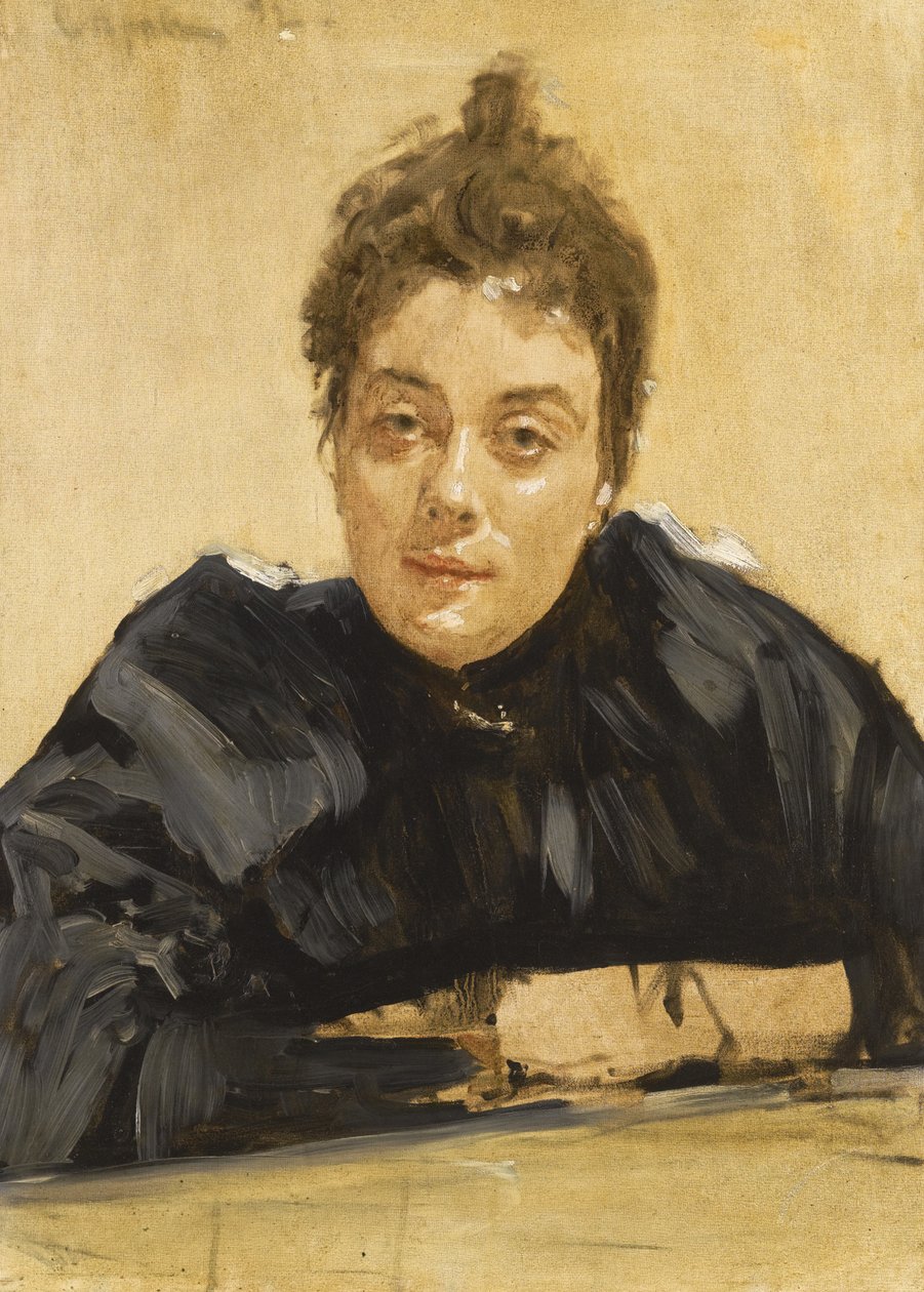 艺术家肖像玛丽亚Yakunchikova-Weber 1870-1902 作者 瓦伦丁·亚历山德罗维奇·塞罗夫