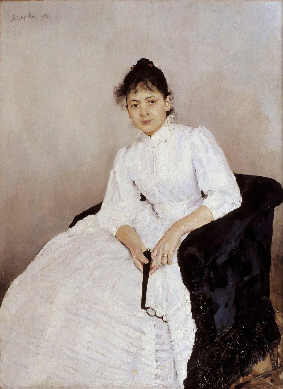 艺术家肖像Maria Yakunchikova-Weber 1870-1902，1885-1887 作者 瓦伦丁·亚历山德罗维奇·塞罗夫