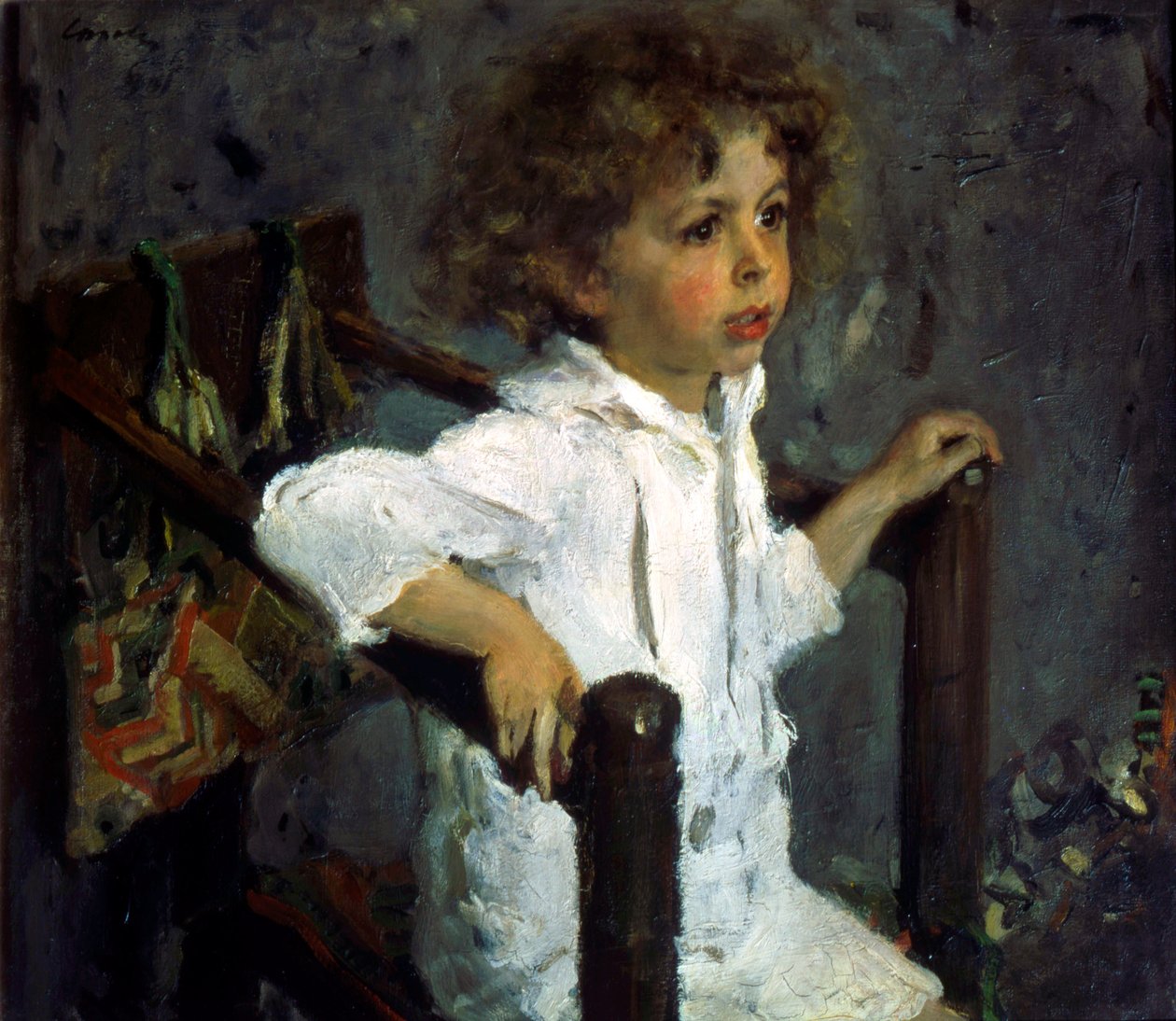 米卡-莫罗索夫的肖像》，1901年。   作者 瓦伦丁·谢罗夫（Valentin Serov）