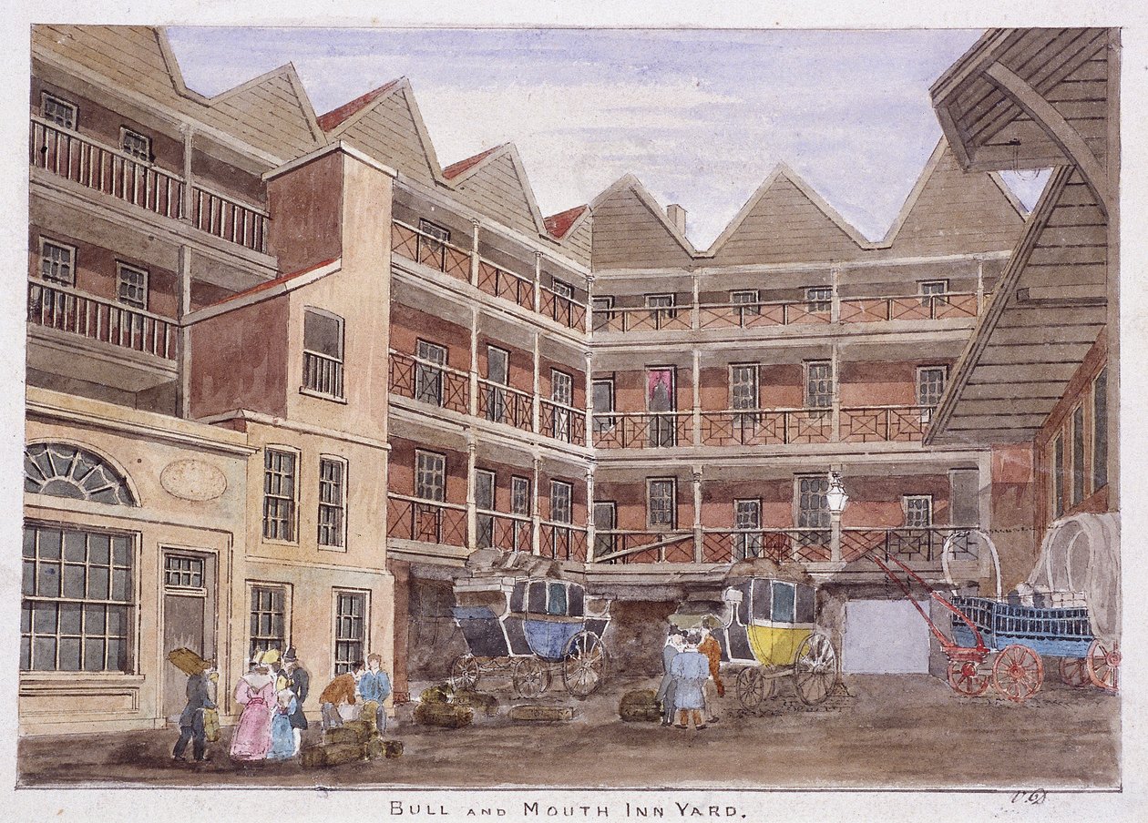 伦敦牛口街，1806年 作者 情人节戴维斯