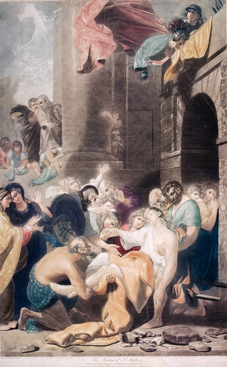圣司提反的石刑》，1801年 作者 情人绿