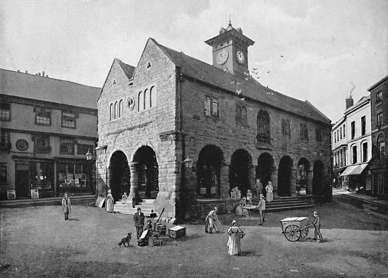 市场大厅和Kyrles House，罗斯，约1896年 作者 情人有限公司