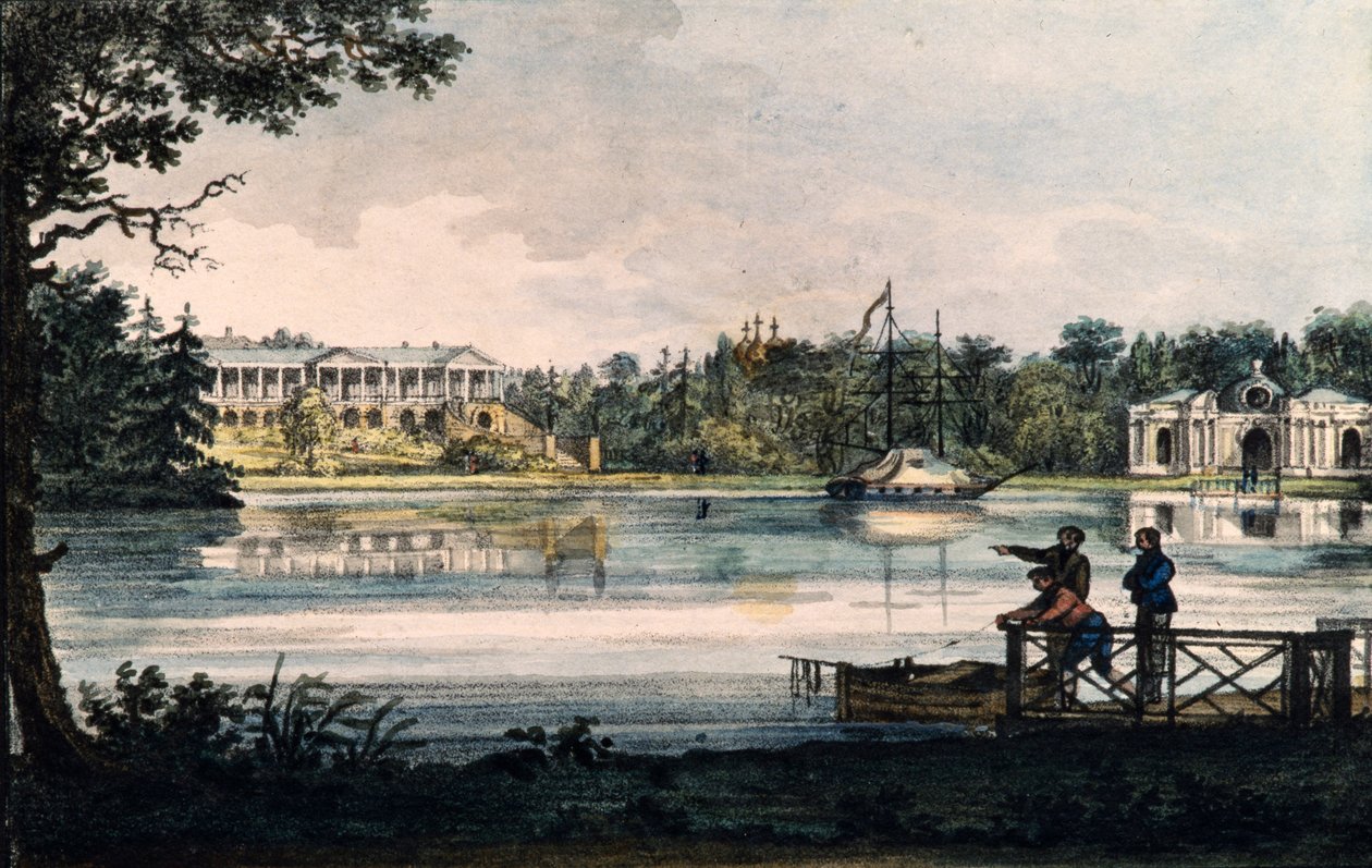 凯瑟琳宫的卡梅隆画廊，约1820年 作者 瓦莱里安·普拉托诺维奇·兰格