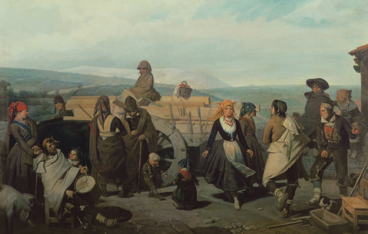 Sorian Peasants Dancing，1866 作者 ValerianoDomínguezBécquer