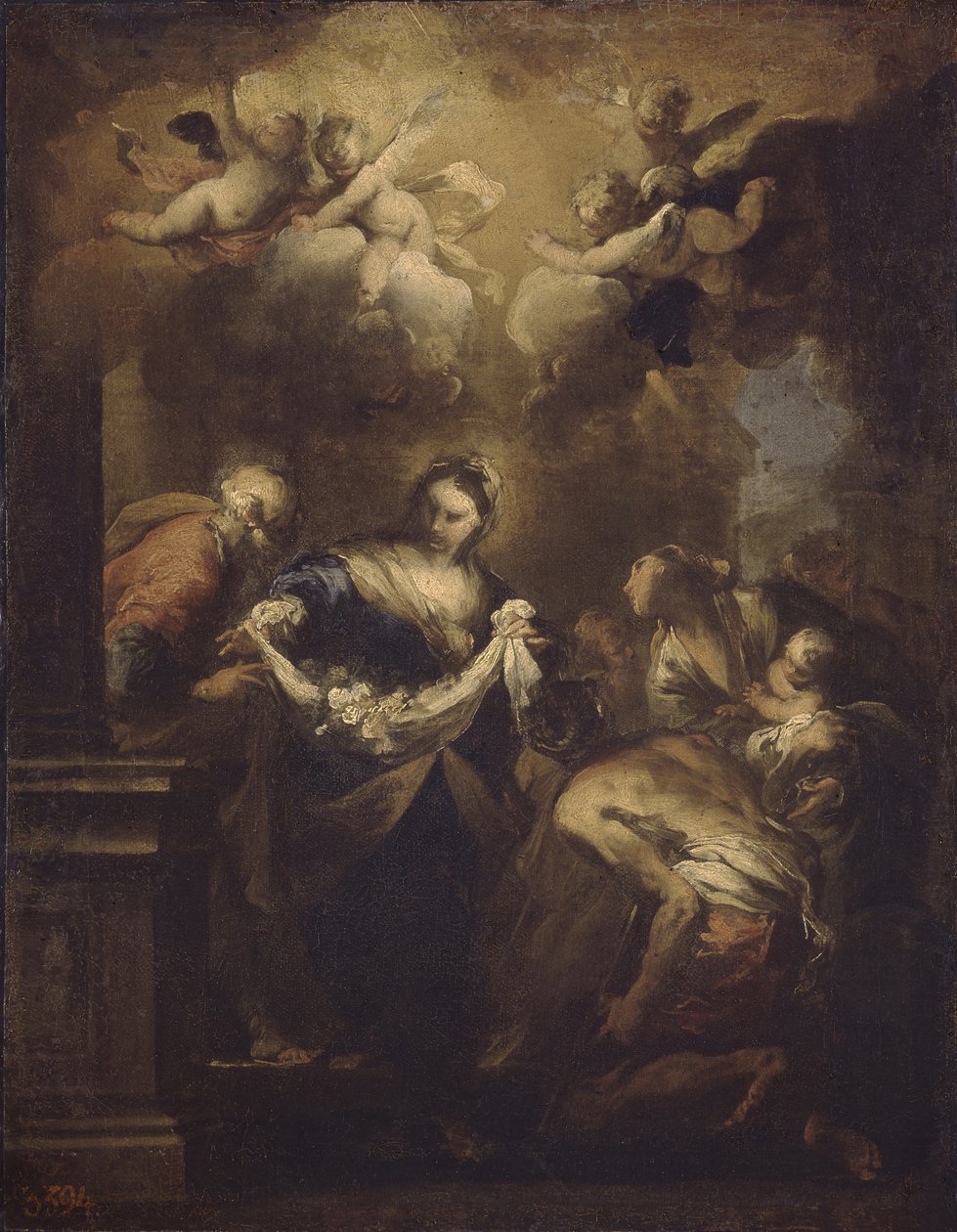玫瑰奇迹，1650年代 作者 瓦莱里奥·卡斯特洛（Valerio Castello）
